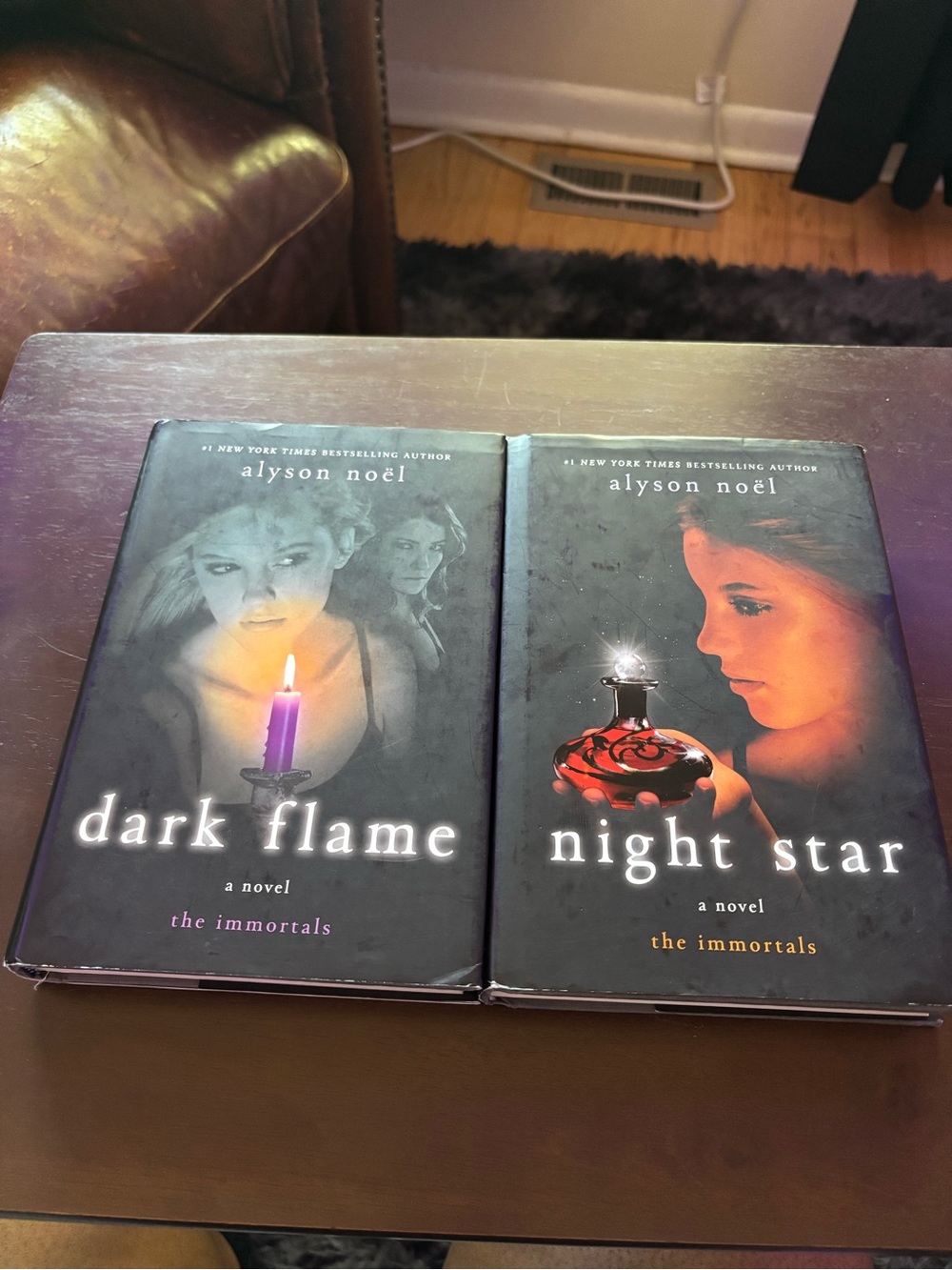 Alyson Noel The Immortals Series Hardcover Books Dark Flame & Night Star